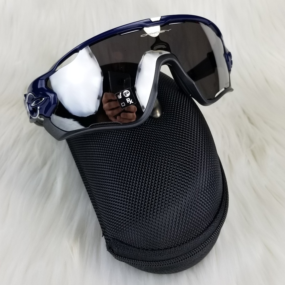 Oakley Polarized Jaw Breaker Mirrored Sunglasses - Picture 6 of 8